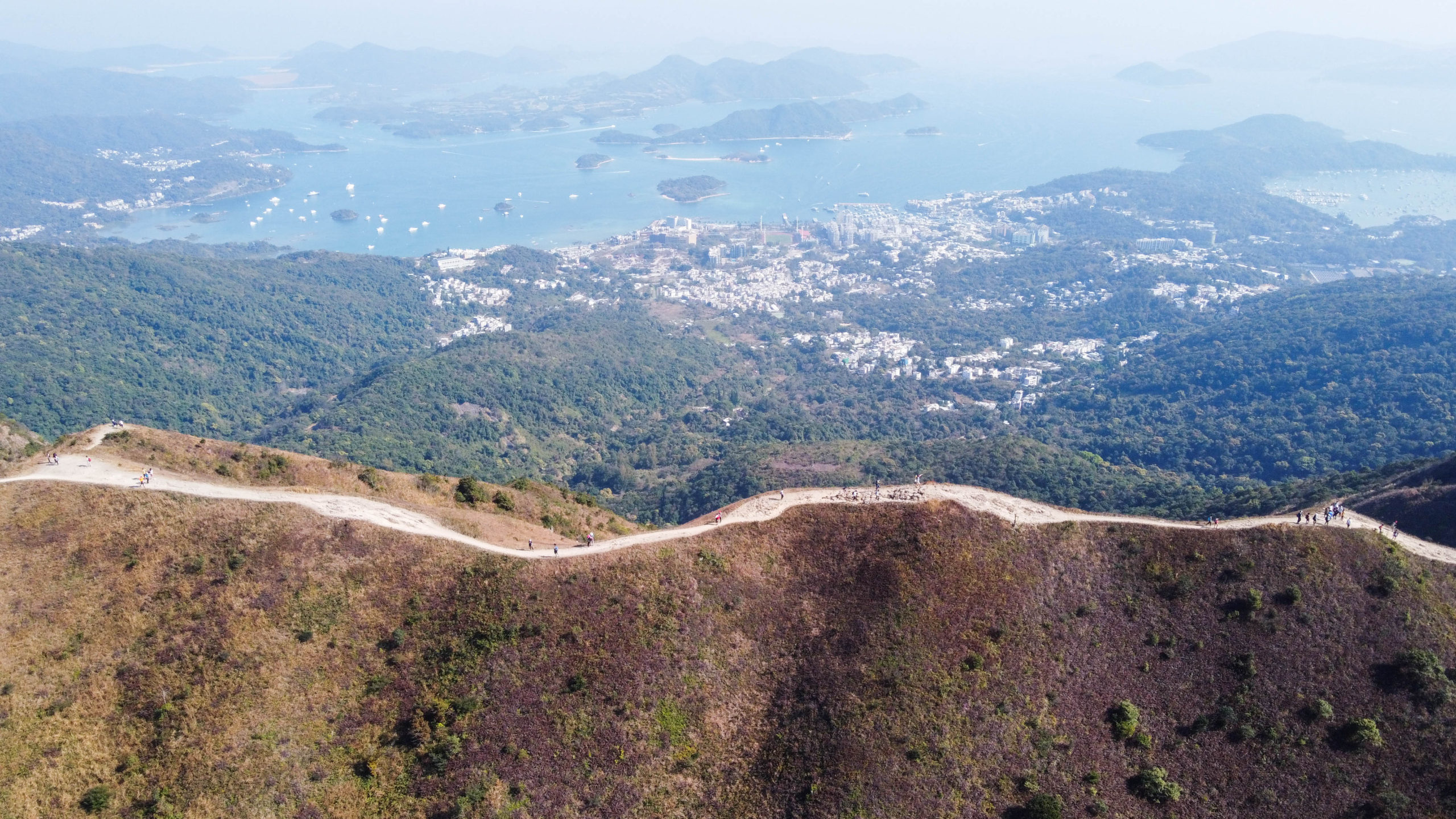 航拍 馬鞍山與三角石河 新傳網